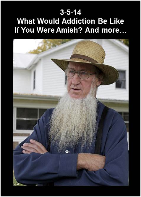 What would addiction be like if you were amish?