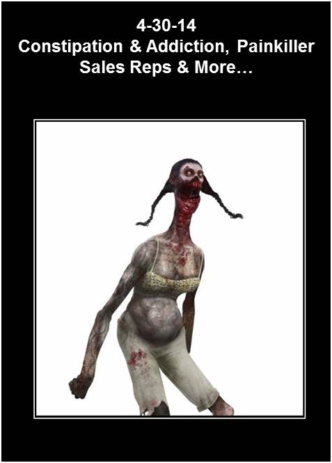 constipation & addiction, painkiller sales reps & more